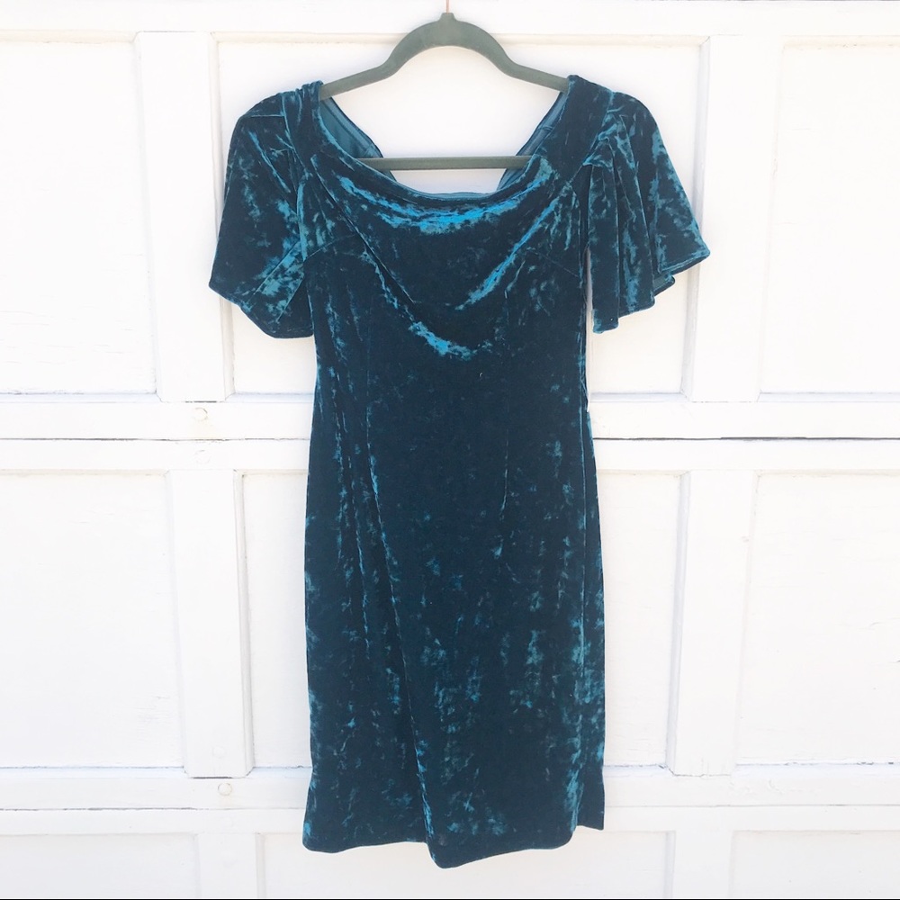 Eliza J Velvet Cocktail Dress